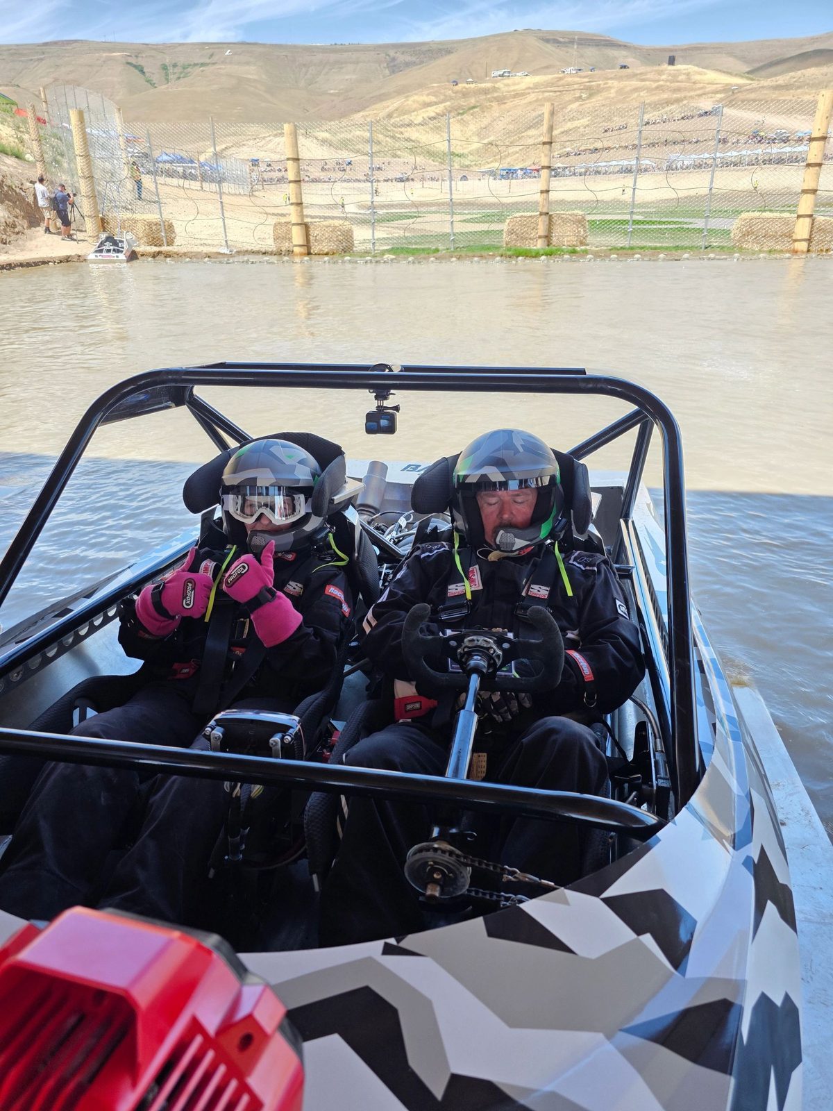 Scott and Jaelin strapped into #36