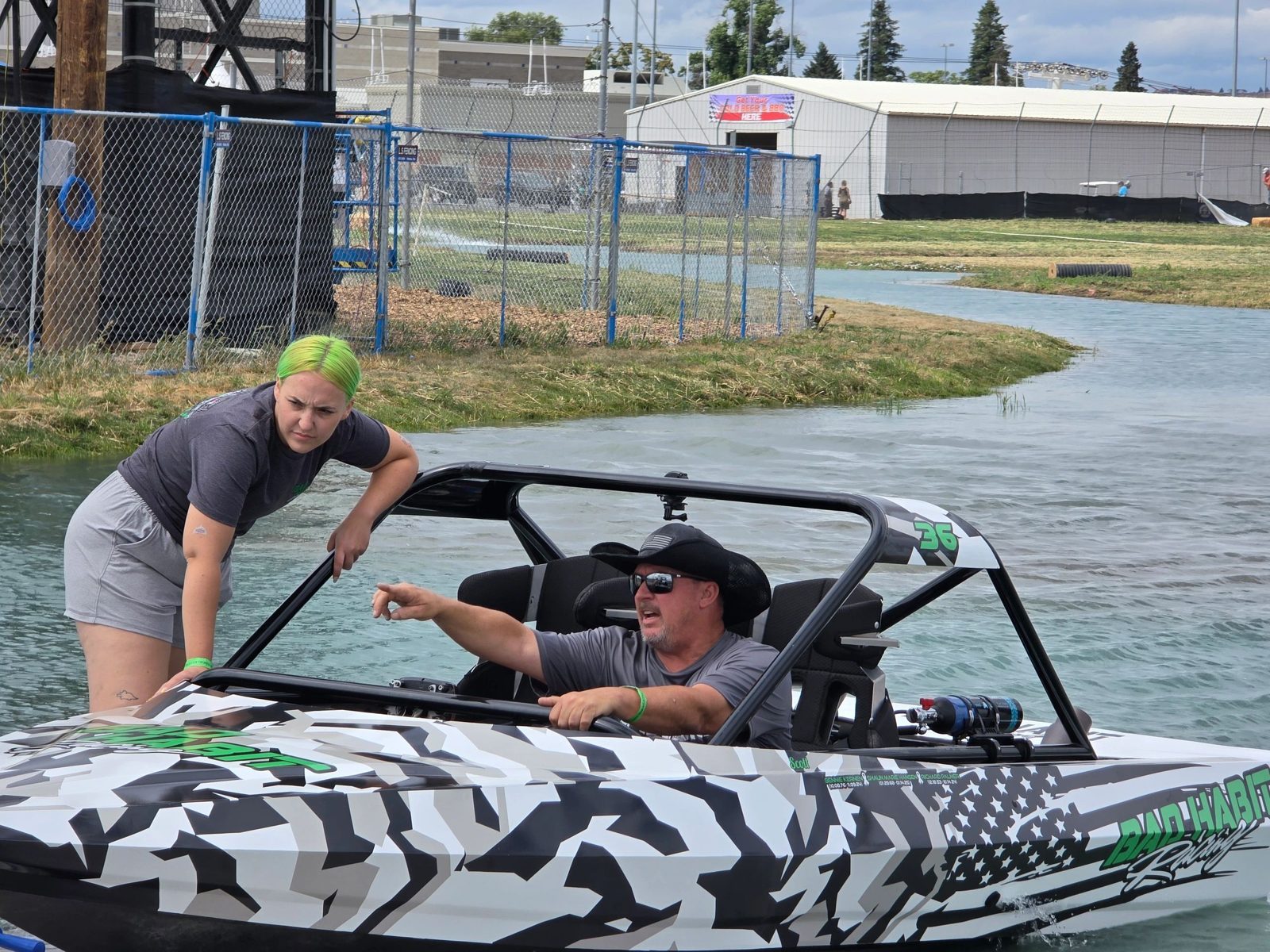 Crew working on #36